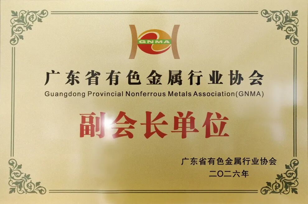 Guangya Holdings को गुआंग्डोंग अलौह धातु उद्योग संघ की उपाध्यक्ष इकाई के रूप में नियुक्त किया गया